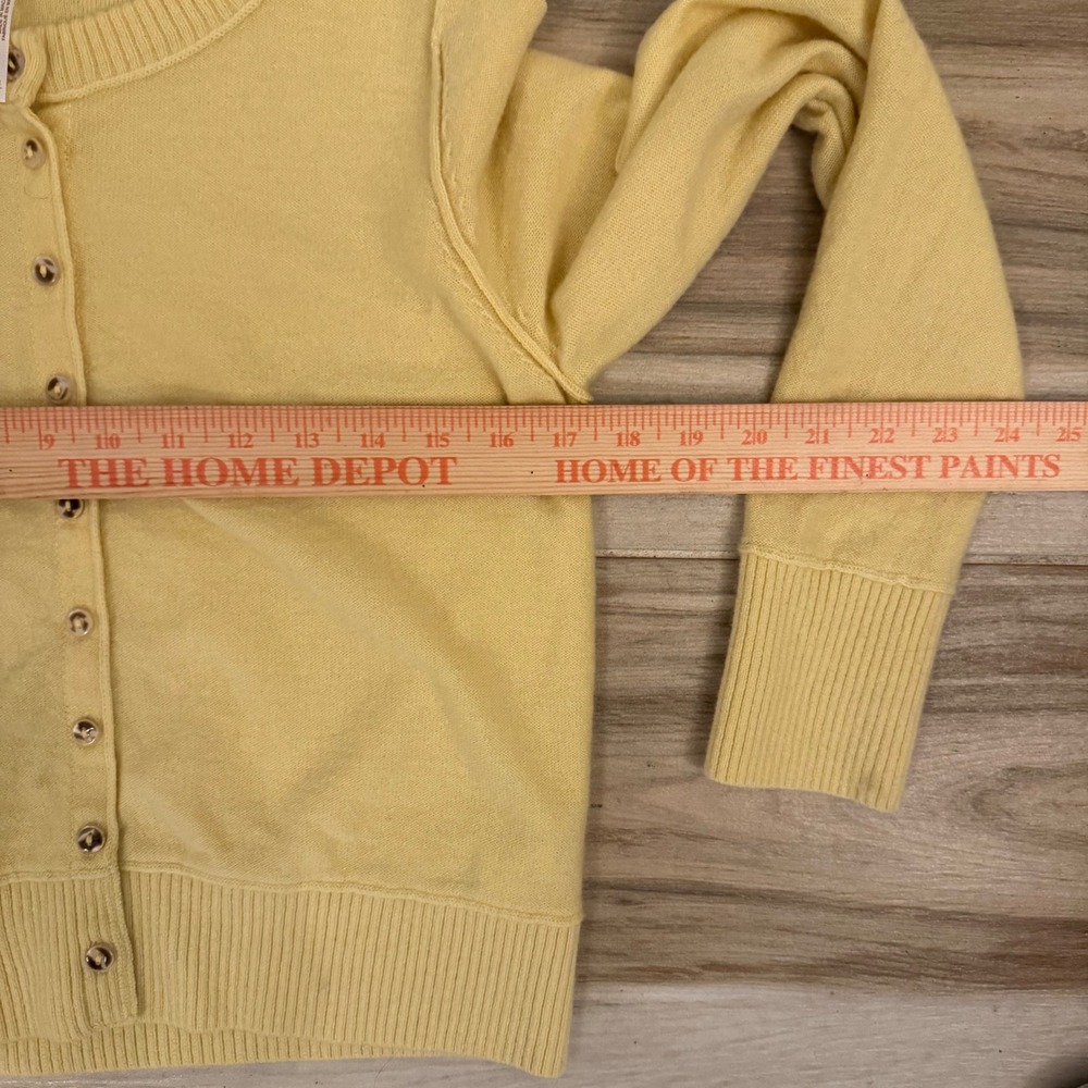 Free People Yellow Wool Cashmere Blend Button Front Cardigan OB2083717 Mens M - Picture 8 of 8